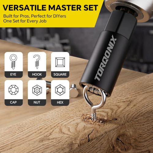 80 Pcs Magnetic Nut Driver Set & Impact Socket Set, Master S2/Cr-V Drill Sockets with Metric & SAE, 1/4" Hex Shank Bits, Extension Holder, Heavy-Duty Organizer Case, Tools Gift for Men