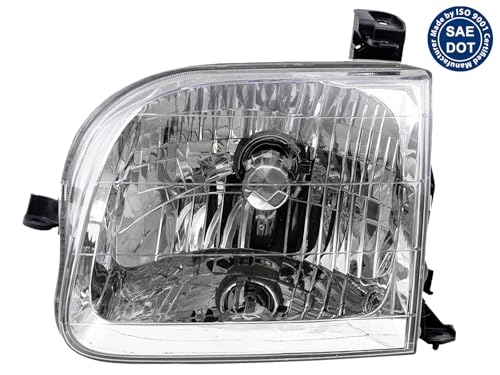 APA Replacement for Headlamps 2000 2001 2002 2003 2004 Tundra (Double Cab Model ONLY) 2001 2002 2003 2004 Sequoia Driver Left Side 811500C020 TO2502144 - color: 2001-2004 Sequoia Driver Side
