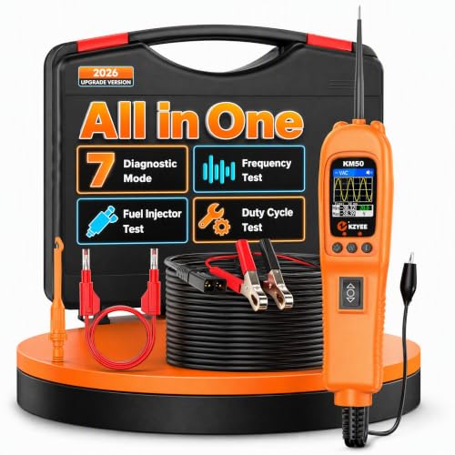 KM50 Power Circuit Probe & Automotive Circuit Tester with Live Waveform - color: Orange