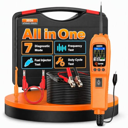 KM50 Power Circuit Probe & Automotive Circuit Tester with Live Waveform - color: Orange