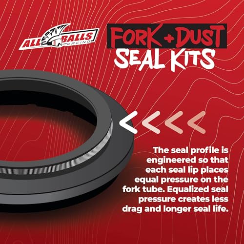 All Balls Racing Fork and Dust Seal Kit for Honda CRF250X 1997-2022