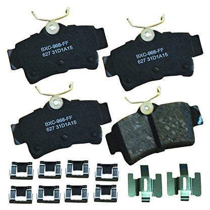 Bendix Premium SBC627 Ceramic Rear Brake Pads for Ford Mustang 2004-1994, Panoz AIV Roadster 2000-1999, Esperante 2007-2001 - style: SBC627