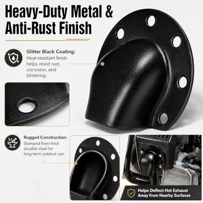 JMCHstore Muffler Exhaust Deflector for Honda GX160 GX200 Predator 212 - size: 200cc Muffler Deflector