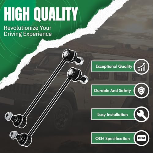 2PCS Front Stabilizer Sway Bar End Links for Hyundai 2007 2008 2009-2012 Elantra, for Kia 2010-13 Forte/Forte Koup, 2012-2013 Forte5, 07-12 Rondo, 2006-2010 Optima, 07-10 Magentis #OE K750032 - size: K750032-2PC