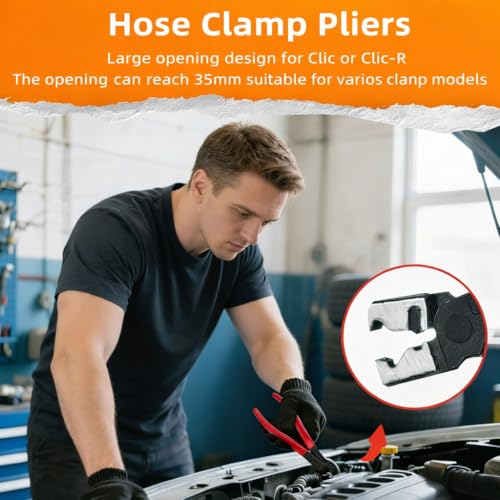 7PCS Automotive Electrical Disconnect Pliers Set with Leather Storage Case