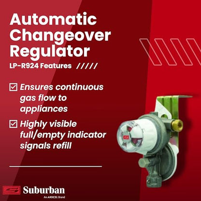 Suburban LP-R924 Automatic Changeover Regulator, Propane Gas Supply