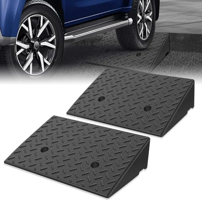 5.5" Rise Rubber Curb Ramp for Forklift, Driveway Sidewalk, Heavy Duty Car - size: 5.5" Rise