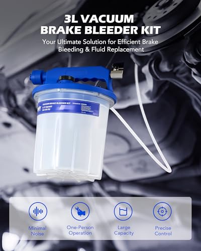 OMT 3L Vacuum Brake Bleeder Kit, 3.2 qt Pneumatic Brake Fluid Bleeder Kit - size: 3L Upgraded Set