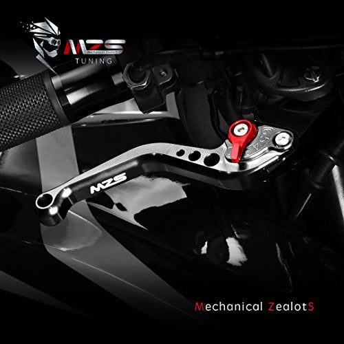 MZS Black Motorcycle Brake Clutch Levers for YZF R6 2005-2016, R1 2004-2008 - color: Black, size: R1/R6