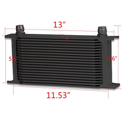 PIT66 Universal AN10 Engine Transmission Oil Cooler Sandwich Plate Kit