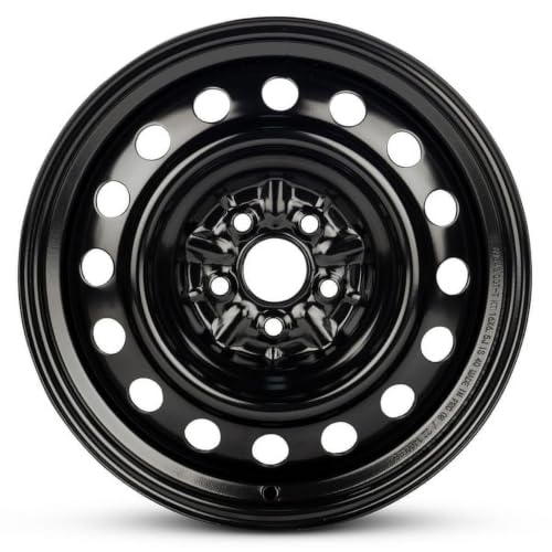 16x6.5 in Steel Wheel Rim 5 Lug 100mm 40mm Offset 54.1mm CB| Powder-Coated Black finish Fits 2003-2008 Toyota Matrix | New OEM Replacement | 4261101181 - size: 16x6.5 inch Wheel