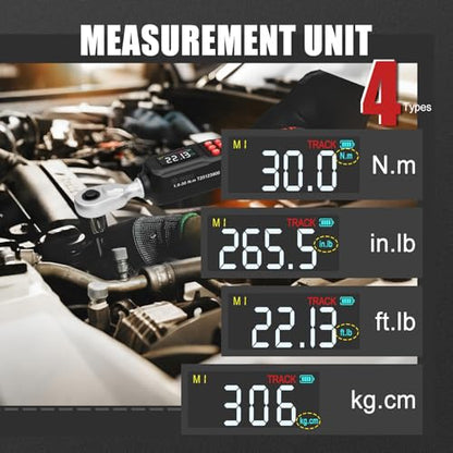 VANPO Digital Torque Wrench 1/4", 4–8.85 ft-lb for Bike Repair - size: 1/4-Inch