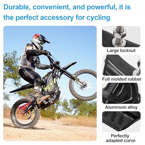 1.85" CNC Motorcycle Wheel Rim Lock Nut Anti-Slip Tire Fixer for Dirt Bike - size: 1.85inch, style: Half Molded Rubber