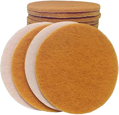 Starcke Scouring Pads, 5 inch 50 Pack Sanding Pads, Gold Automotive Sandpaper for Automotive Paint & Paint Supplies, Superfine Auto Body Supplies, Synthetic Fiber Surface Conditioning Scuff Pad - color: Super Fine, size: 50 Pack