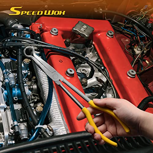 SPEEDWOX Long Reach Hose Grip Pliers Ring Nose Pliers 11 Inches - style: Circle