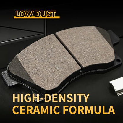 Ceramic Front Brake Pads Set Compatible with 2011-2013 Chevrolet Cruze,2014-2015 Chevrolet Cruze (Eco/LS/LT/LTZ),2015 Chevrolet Cruze(L),2016 Chevrolet Cruze Limited,2012-2017 Chevrolet Sonic(D1522) - color: HZ1522