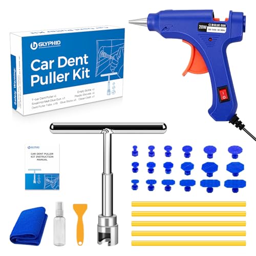 Car Dent Repair Removal Kit Small Paintless Auto Body Puller Remover Tool Tools,28Pcs Dent Pull Kits,Dent Remover Tool for Car Door Dents Hail Damage Refrigerator Dents
