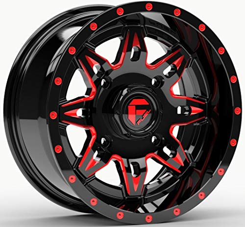 Fuel Lethal UTV Wheels Red/Black 14" Polaris RZR 1000 XP/Ranger XP 900/1000