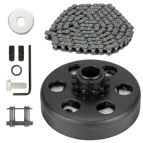 Go Kart Clutch 3/4 Bore 12T with #35 Chain, for Predator 212 Centrifugal Clutch Compatible with Honda GX160, GX200, GX140, GX120, GC160, GC190, Harbor Freight, Briggs and Stratton Tecumseh - size: 3/4" Bore 12T with Chain