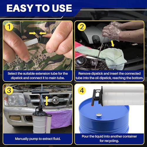 DASBET 9L Fluid Extractor Manual Oil Changer Vacuum