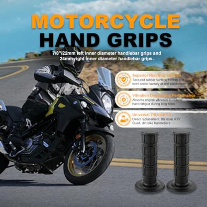7/8" Motorcycle Hand Grips - size: 22mm