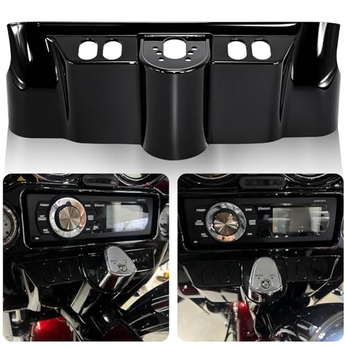 Vivid Black ABS Inner Fairing with Switch Cap Kit for Harley Touring