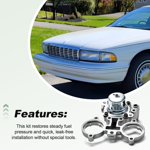 Fuel Injection Pressure Regulator Set Compatible with 1993-1996 Chevy Blazer Express 2500 C1500 C2500 C3500 K1500 K2500 K3500 Suburban Tahoe Yukon C1500 C2500 C3500 Safari Replace 19143609 17112907
