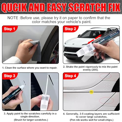 Car Touch Up Paint(Summit White(GAZ/WA8624)) for Buick - color: Summit White(GAZ/WA8624) for 2025 Envision/2024 Envision/2025 Enclave/2025 Envista