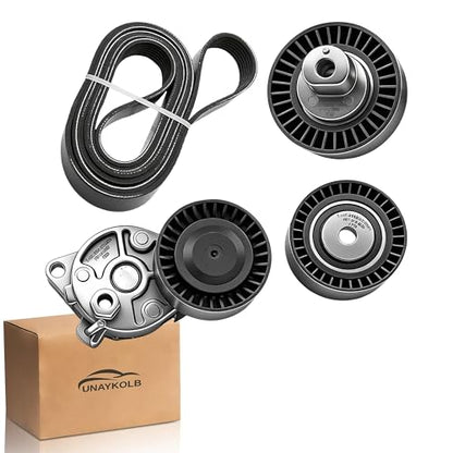Serpentine Belt Kit With Tensioner And Idler Pulley For BMW 323Ci 325i 328i - size: BMW 3-Series, 5-Series, M3, X5, Z3/4(1991-2008)