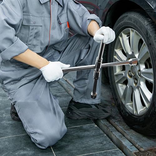 TONDA 4 Way Lug Wrench, Foldable Tire Iron, Lug Nut Wrench, 17/19/21/23mm - style: Foldable