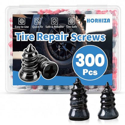 300 PCS Tire Repair Rubber Nail, 2 Size Vacuum Tire Plugs Kit - size: 300PCS