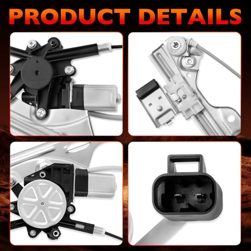 741-442 Front Left Driver Side Power Window Regulator with Motor - size: 741-442