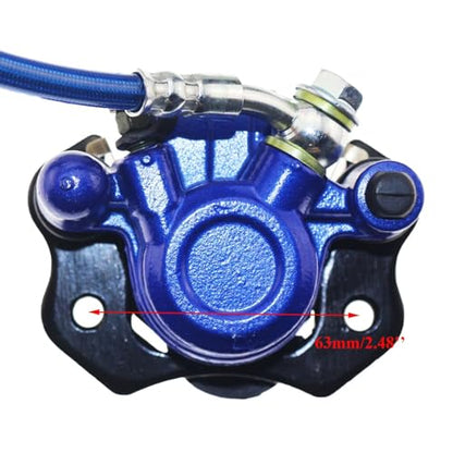 PRO BAT 110cc Go Kart Hydraulic Brake Caliper Master Cylinder Assembly Kit - color: Blue