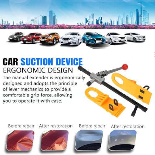 Dent Remover Tool for Car,Car Dent Repairing Tool Sheet Metal Puller Automobile Dent Removal Tool Lifter Paintless Glue Puller Tabs Manual Expander, Auto Body Repair Kit for Cars & Sheet Metal Repair