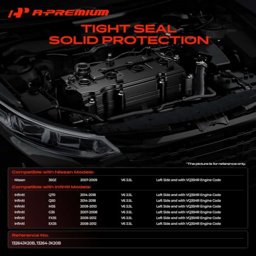 A-Premium Left Side Engine Valve Cover with Gasket - style: Left Side