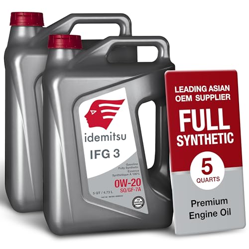 Idemitsu IFG3 0W-20 SP/GF-7A Full Synthetic Motor Oil – 5 Qt, 2 Pack - size: 5 Quart, style: 2 Pack