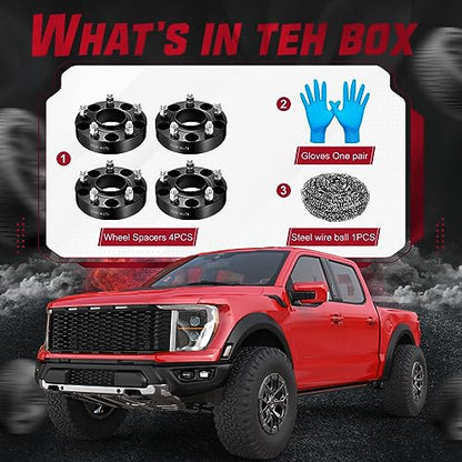 BDFHYK 5x4.5 to 5x5 Wheel Spacers 1.25 Inch Adapters for Jeep Wrangler - size: 1.25 inch 5x4.5" to 5x5", style: Ford