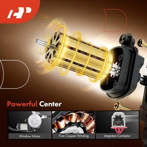 A-Premium Front Passenger Side Power Window Regulator with Motor (2-Pin) - style: Front Passenger
