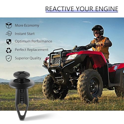 MOTOALL Plastic Bumper Rivet Clips Fastener Screw for Rhino 450 660