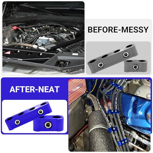 12-Piece Spark Plug Wire Separator and Holder Set(blue) - color: blue