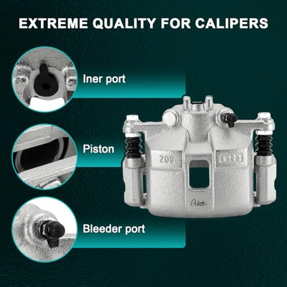 AULINK 45019S2A003 Front Left Disc Brake Caliper w/Bracket For Acura Honda