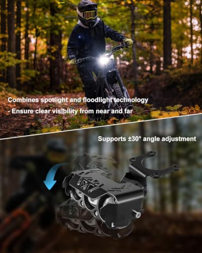 Three Bulbs Headlight Kit Fits for Talaria Sting R MX4 Sur-Ron Segway X260 - style: Three Bulbs and Protective Covers