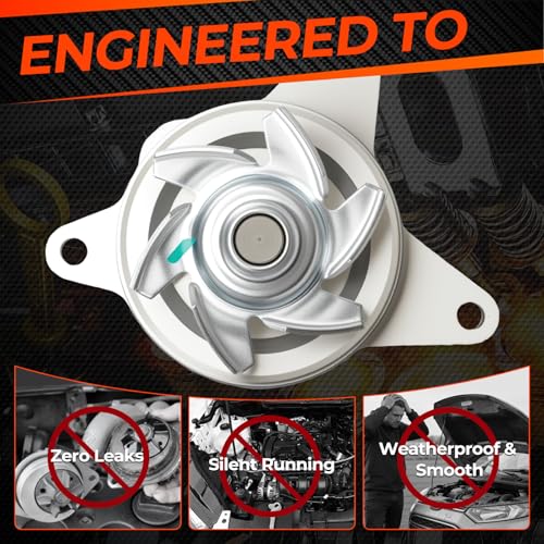 Engine Water Pump with Gasket Compatible with Ford Escape Focus Explorer Fusion Edge Taurus Ranger Mazda 3 5 Tribute B2300 Lincoln Mercury 2.0L 2.3L 2.5L L4 Engine Replace AW4126