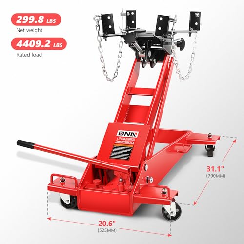 DNA Motoring Hydraulic Transmission Jack, 1.5 Ton Heavy Duty Roll Under Service/Floor Jack, 9.1-36.6 in Height Range,TOOLS-00321 - style: 1.5 Ton