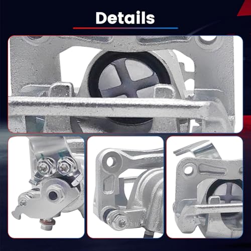 2 Pcs Left & Right Rear Brake Caliper Set 19B3358 19B3359 Compatible with 2008-2012 Honda Accord, 2009-2014 TSX, Driver and Passenger Side Rear Brake Caliper with Bracket - size: 19B3358+19B3359