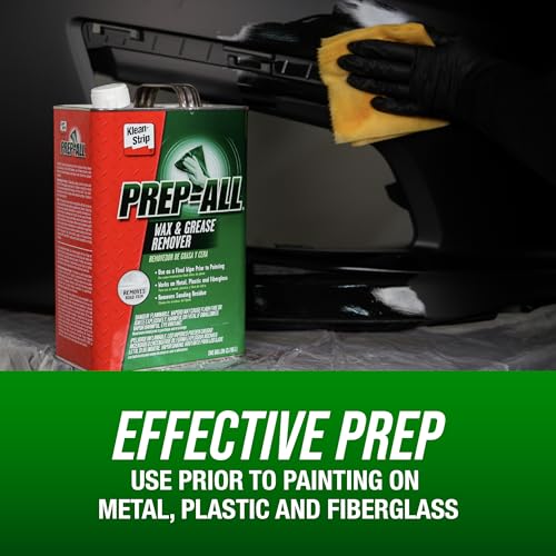 Klean-Strip Prep-All Wax and Grease Remover, Multi-Surface Paint Prep Cleaner, Effective for Auto Body, Garage, 1 Gallon