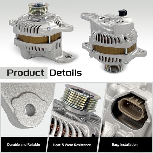 23700AA380 Alternator 12V 90A Compatible with Subaru Impreza 2004-2010 - size: S-ubaru Impreza/Forester H4/Saab 9-2X