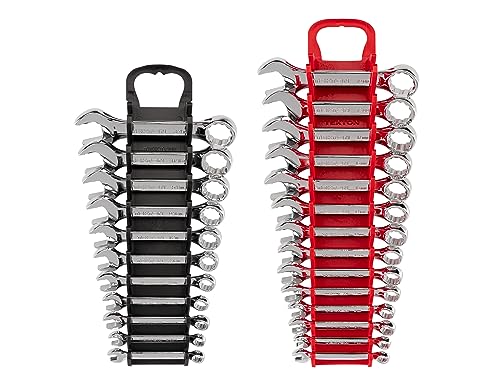 TEKTON Stubby Combination Wrench Set, 25-Piece | WCB92403 - size: 25-pc. (1/4 - 3/4 in., 6 - 19 mm), style: Holder
