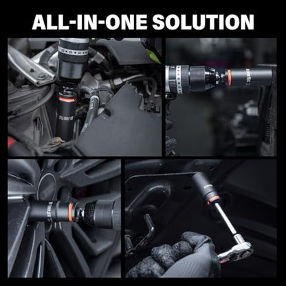 31-Piece 1/2" Drive Deep Impact Socket Set - size: 1/2" 31pcs