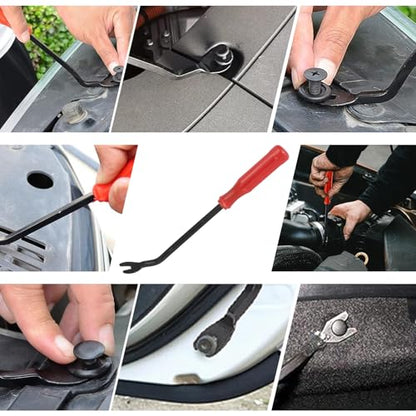 1501Pcs Car Retainer Clips & Plastic Fasteners Kit - 54 Sizes Auto Push Pin Rivets Set with Removal Tool, 10 Cable Ties, Sponge Cushions. 3-Layer Storage Box for Toyota Ford Honda (1501Pcs) - style: 1501pcs